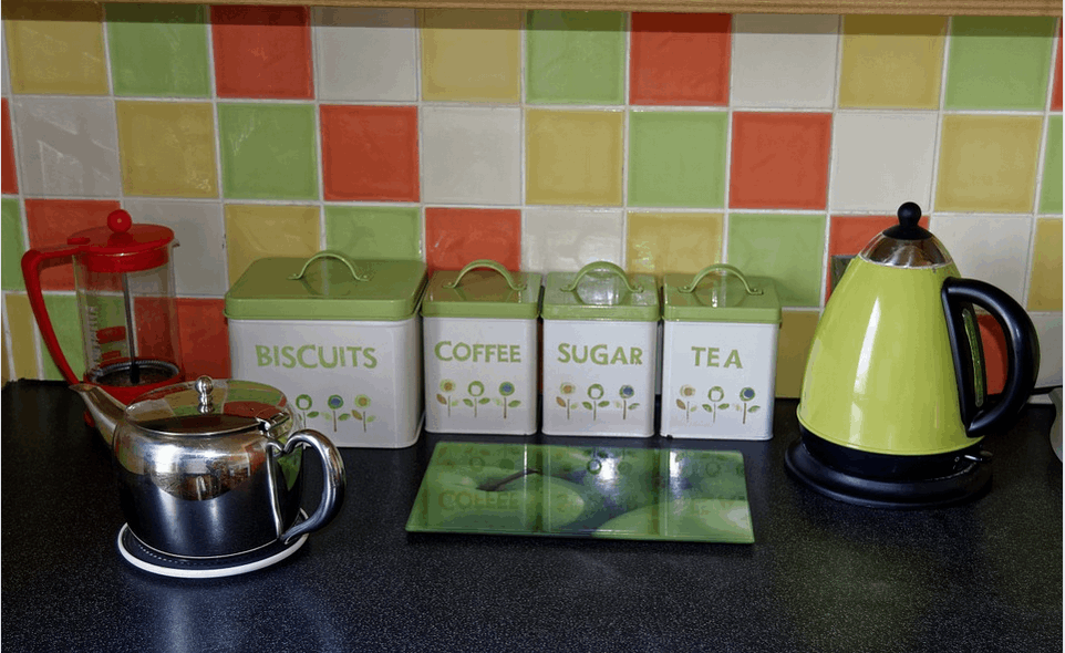 an electic kettle in the kitchen